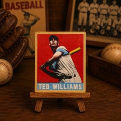Vintage-Style Souvenir • Ted Williams 1948 Leaf Inspired Novelty Card