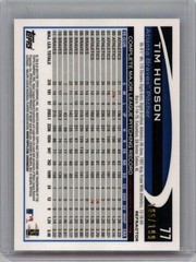 2012 Topps Chrome #77 Tim Hudson Blue Refractors #/199