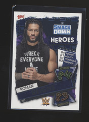 2021 Topps WWE Slam Attax Roman Reigns Foil Smackdown Heroes #263