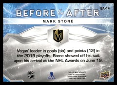 2021-22 Upper Deck MVP #BA-14 Mark Stone Before and After