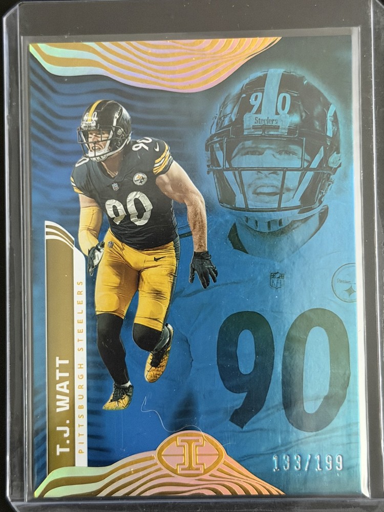 2022 Panini Illusions – T.J. Watt #85 Trophy Collection Light Blue /199