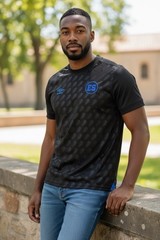 Umbro El Salvador Away Jersey Black Blue UUM1ESAJ525111 Men Size Medium