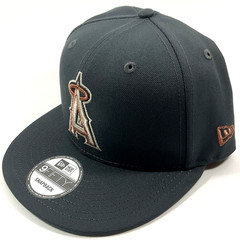 New Era Anaheim LA Angels Exclusive Dark Grey Bronze 9FIFTY Snapback Hat Cap