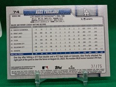 2026 Topps Alex Freeland RC 75 Years of Topps Auto /75 Los Angeles Dodgers
