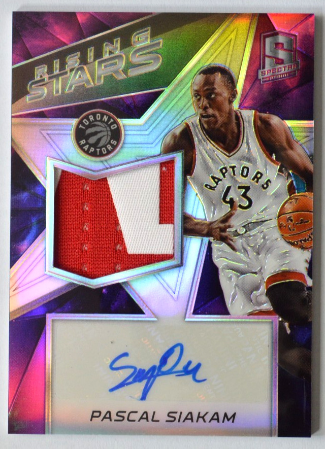 2016-17 Pascal Siakam Spectra Nebula Prizm 1/1 Rookie Patch Auto Card #21 RPA