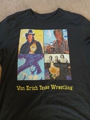 WWE NWA WCCW Kerry Von Erich Von Erich Wrestling Tri Blend Men&rsquo;s T Shirt Sz M