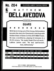2015-16 Hoops #204 Matthew Dellavedova Red SN #110/299 Basketball Card 1202I