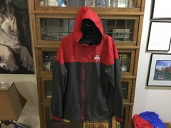 Ohio State Buckeyes Colosseum Red/Gray Full Zip Windbreaker Jacket SZ XL – Cool