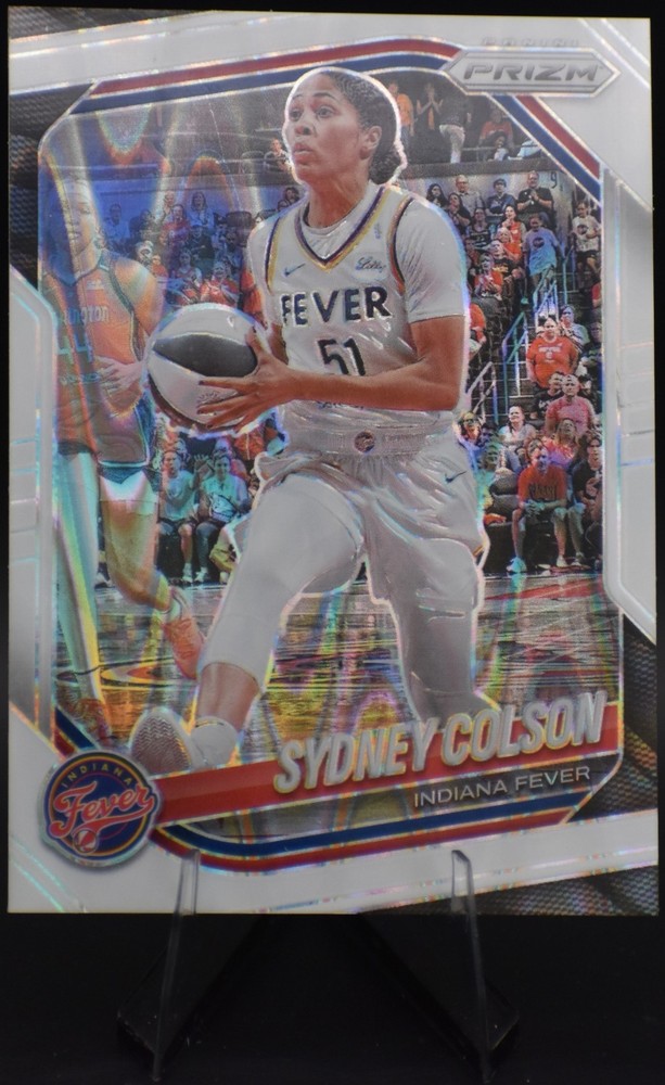 2025 Panini Prizm Sydney Colson White Seismic #1 & BASE CARD – Indiana Fever