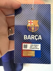 FC Barcelona Official Licensed Fan Short Sleeve Shirt Navy and Red Size XL