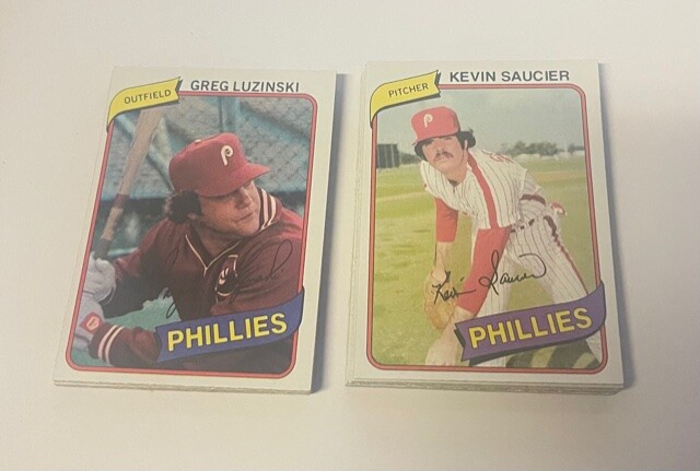 1980 Topps Burger King Phillies Singles You Pick