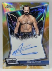 2026 Topps Chrome WWE #BBA-DRE Drew McIntyre Blue Brand Auto Gold Refractor /50