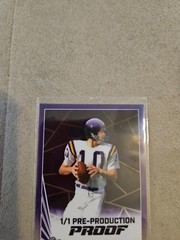 2024 Leaf Collective Fran Tarkenton 1/1 Pre-Production Proof PURPLE COLOR MATCH!
