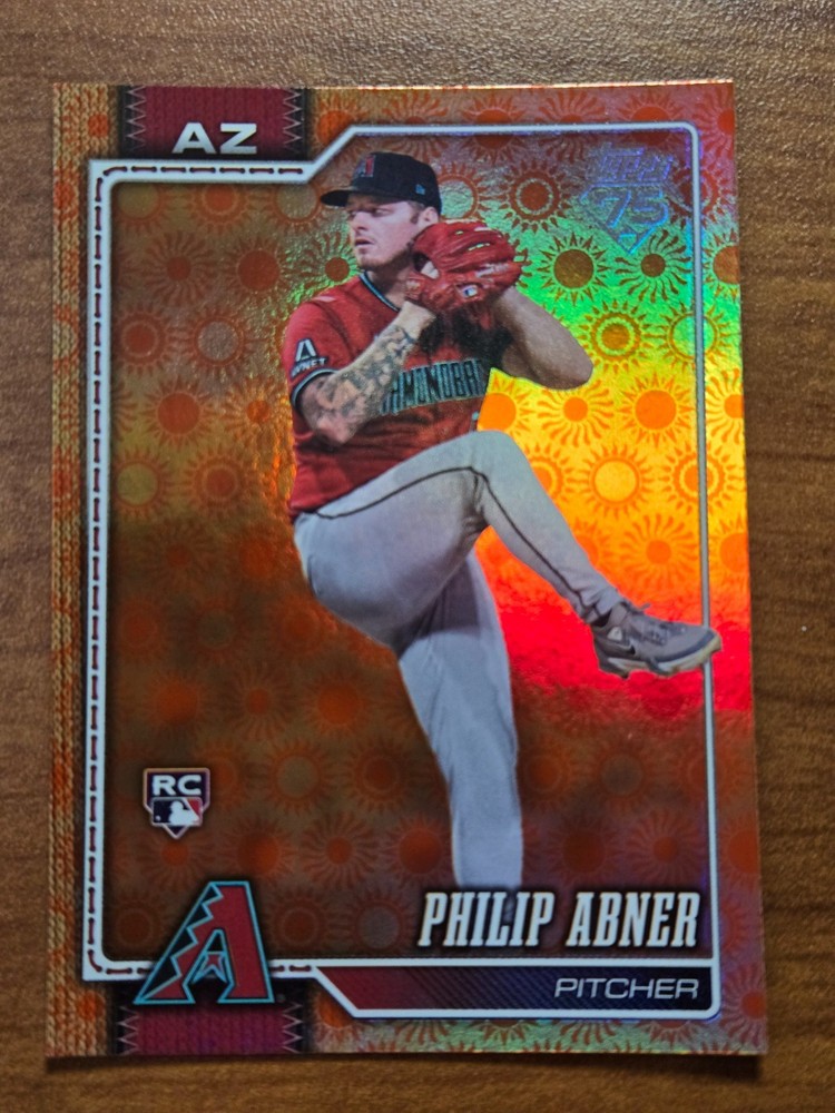 2026 Topps Series 2 – Philip Abner – #510 RC – Orange Sun Holo Foil
