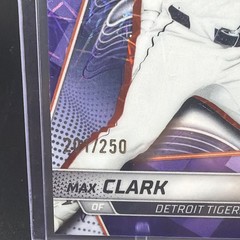 2025 Bowman&rsquo;s Best Max Clark #TP-1 Top Prospects Purple Refractor /250
