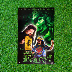 Rare 2000 WWF Mick Foley « Faces of Foley » Poster Funky Inc #3475