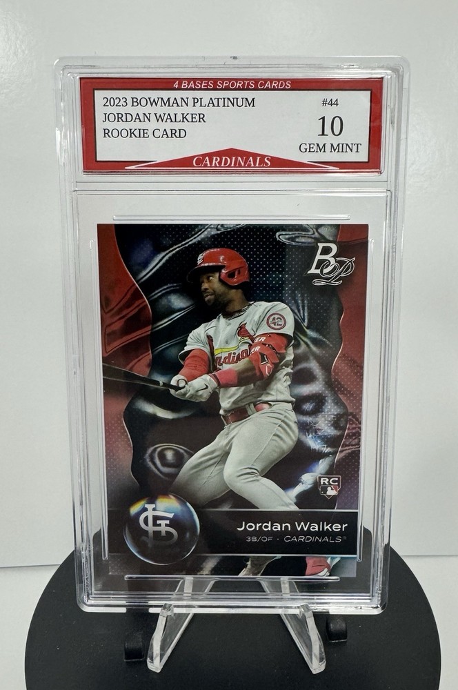 2023 Bowman Platinum Jordan Walker Cardinals Rookie Card #44 Gem Mint 10