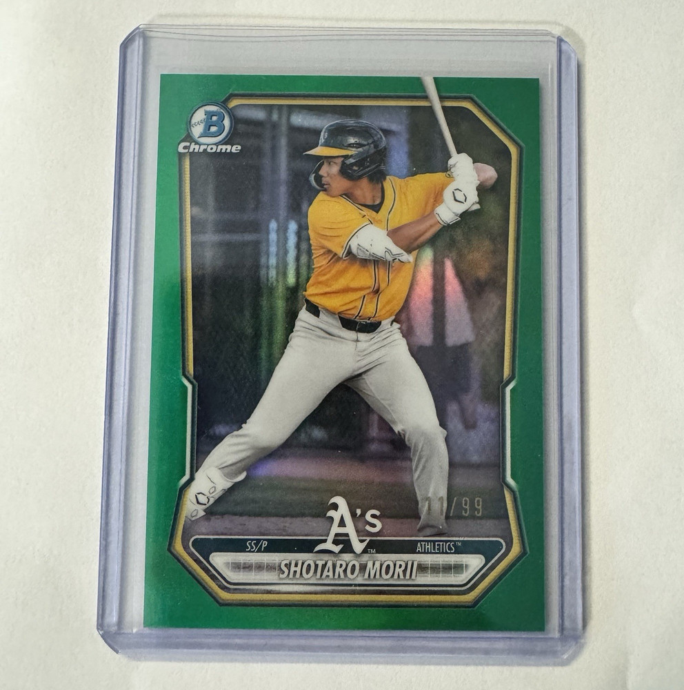 2026 Bowman Chrome Prospects True Green /99 Shotaro Morii #BCP-48