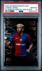 PANINI MEGACRACKS MGK LALIGA EA SPORTS SPECIAL ONE BLACK LAMINE YAMAL PSA 10
