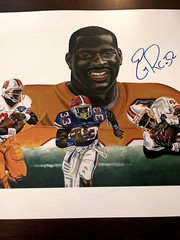 Errict Rhett Bucs Autographed Lithographed Rare Poster #291 of 300 19×24 Inches