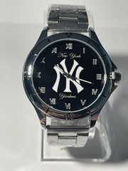 New York Yankees Baseball Team Logo Men&rsquo;s Stainless-Steel Silver Watch NEW