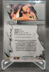 2022 UD Skybox AEW Metal Universe BLUE #112 KENNY OMEGA wrestling card