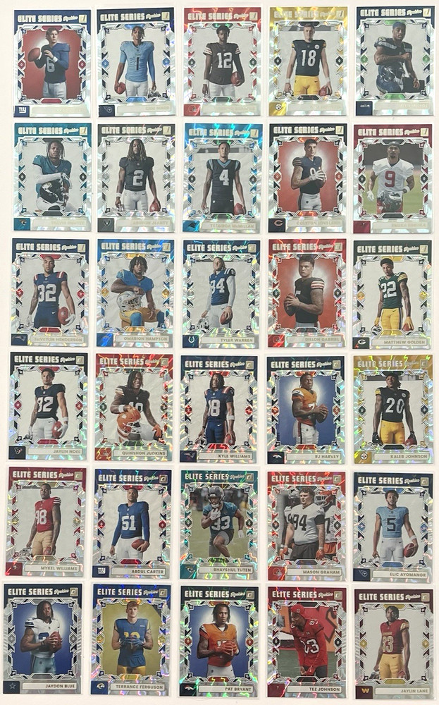 2025 Donruss The Elite Series Rookies Complete Set (30) Dart Ward Hunter Sanders