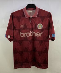 Manchester City Away Football Shirt 1990/92 Adults Large Umbro F653