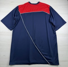 Vtg Nike Gonzaga Bulldogs Shooting Shirt Blue Red Pullover Basketball Y2K 2XLT