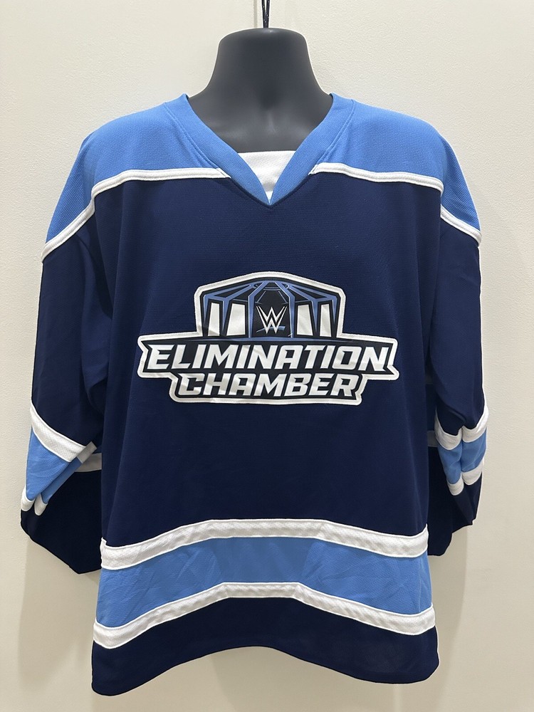 AK ATHLETIC KNIT WWE Wrestling 2023 Elimination Chamber Hockey Jersey Montreal