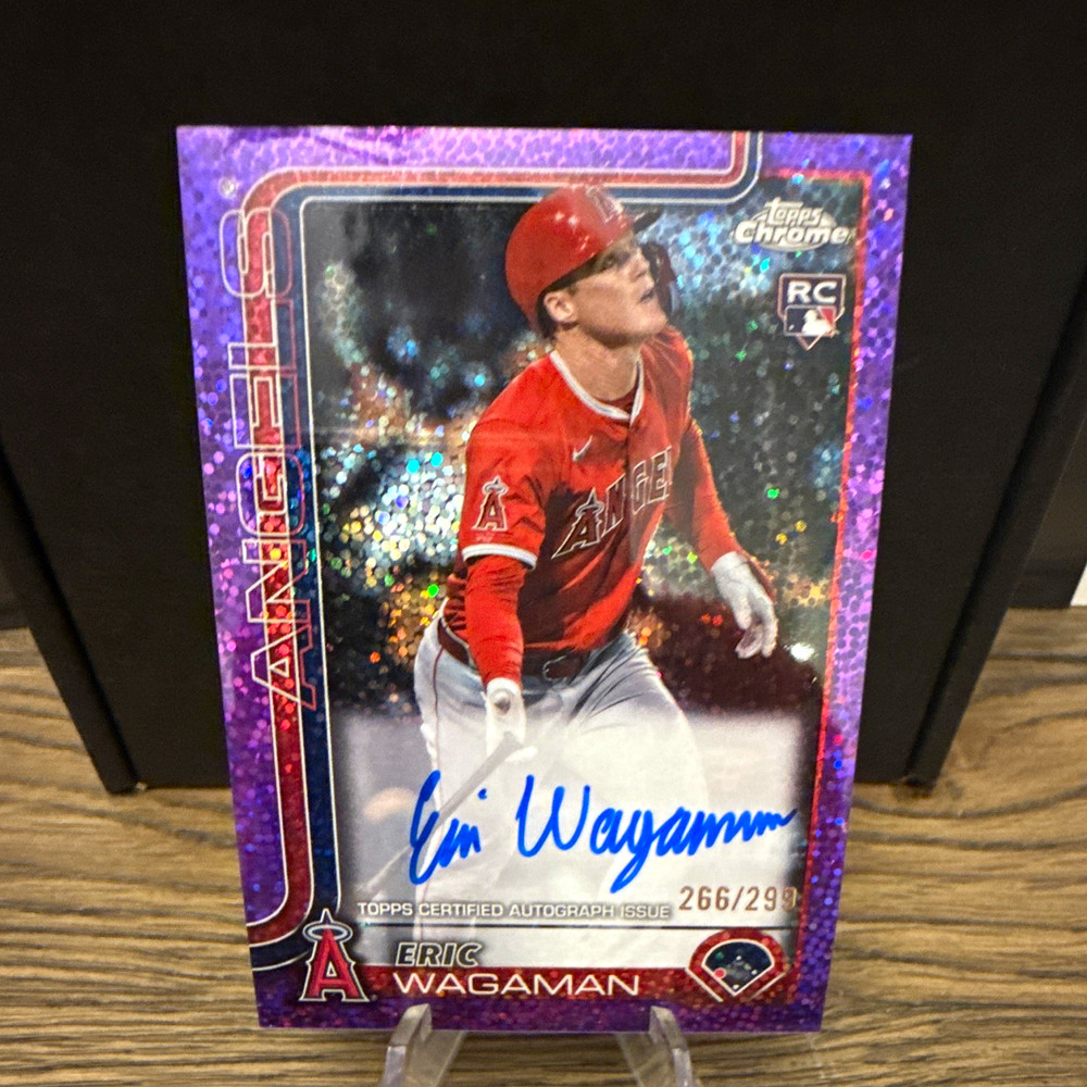 Topps Chrome 2025 Eric Wagaman Rookie Autographs Purple Speckle /299 #RA-EW