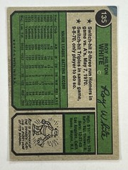 1974 Topps #135 Roy White New York Yankees