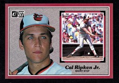 1983 DONRUSS ACTION ALL-STARS CARD #52 CAL RIPKEN JR. HOF ORIOLES « IRON MAN »