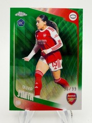 2025-26 Topps Chrome UEFA Women&rsquo;s OLIVIA SMITH Rookie Green Wave /99 #16