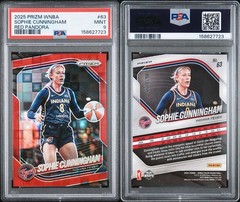 Panini 2025 Prizm WNBA Sophie Cunningham Red Pandora #63 PSA 9 /199