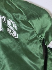 Vintage 80s Chalk Line New York Jets Satin Jacket Youth Size Small (6/7) Green