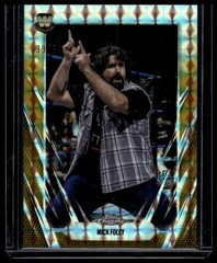 2026 Topps Chrome WWE #135 Mick Foley Gold Geometric Refractor #/50