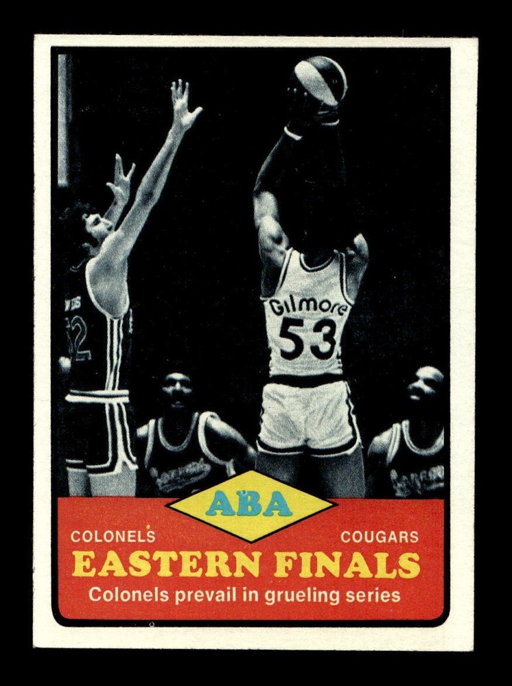 1973 74 Topps #207 ABA Eastern Finals Colonels Cougars EX-MT+ *s4