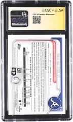Cam Caminiti Atlanta Braves Signed 2024 Bowman Draft #BD-20 CGC Rated 10/10 Card