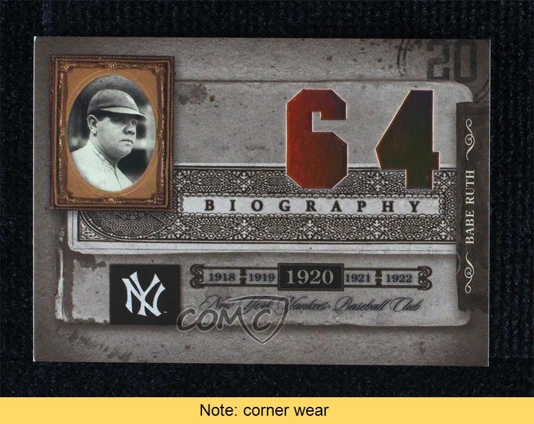 2005 Donruss Biography Babe Ruth Career Home Run Babe Ruth #64 HOF READ 1m1a