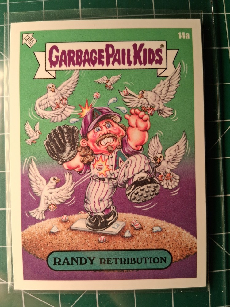 2023 Topps GPK MLB RANDY RETRIBUTION Randy Johnson Garbage Pail Kids #14a
