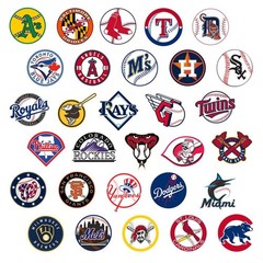 100 Pcs Sports Stickers,Baseball Stickers,Baseball Team Logo Decals,Hydroflas…