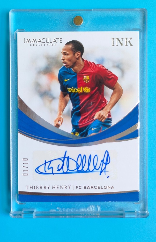 2018-19 Immaculate Barcelona Thierry Henry INK Auto 1/10 SP