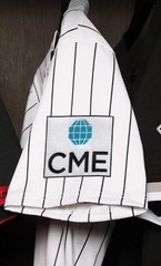 CME Ad Patch Chicago White Sox Ad Patch Baseball Jersey Patch White