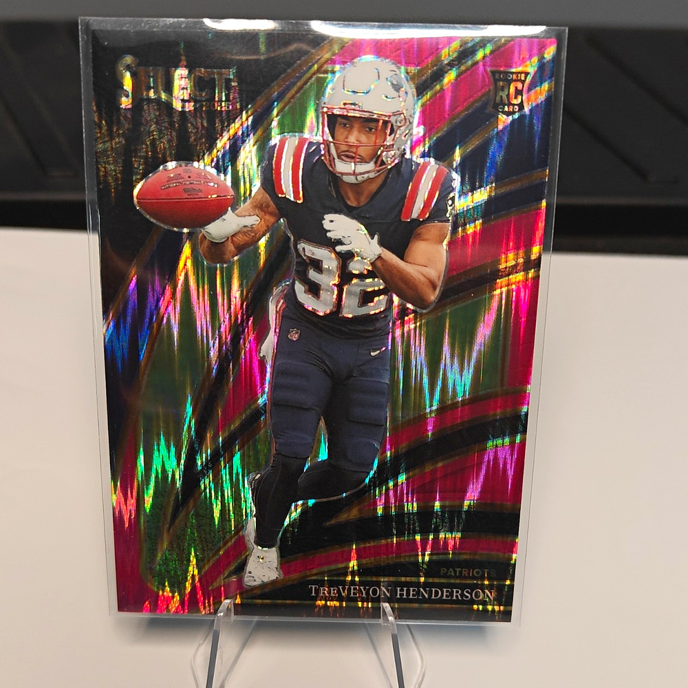2025 Panini Select Treveyon Henderson Prizm Club Level RC #278 Patriots