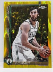 2025-26 Topps Chrome Basketball Luke Kornet Gold Ray-wave /275 Spurs