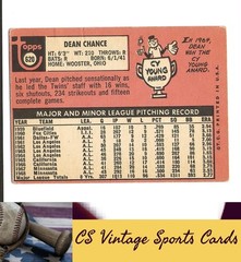 1969 Topps #620 Dean Chance