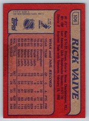 1985-86 Topps #106 RICK VAIVE Toronto Maple Leafs EX