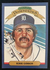 1985 Donruss Kirk Gibson Diamond Kings #1 Detroit Tigers