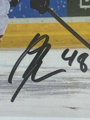 Matthew Schaefer ROY Autographed Photo 8 1/2 x 11 Erie Otter LOA